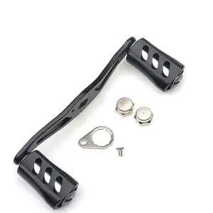 Fishing Reel Double Rocker Handle Replacement, Baitcast Reel Crank Arm – Metal & EVA Options – Red/Blue/Black/Gold/EVA Black