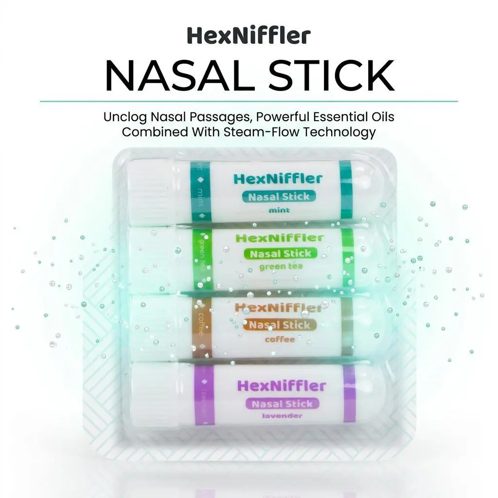 Multi‑Flavor Aromatherapy Nasal Stick, Portable Refreshing Scent Inhaler Stick, Home Indoor Leisure Relax Aroma Tool for Daily Indoor Rest Time