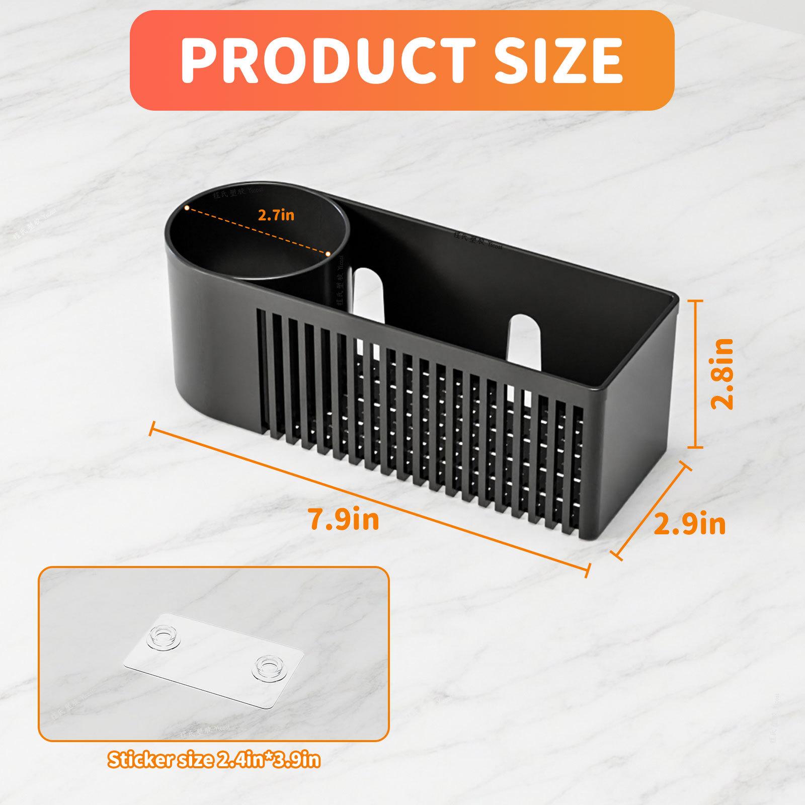 Kitchen sink detergent rack, kitchen dishcloth and sponge draining rack, countertop rag storage