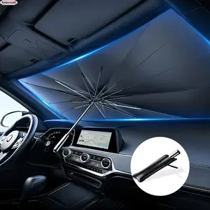 Car Windshield Sunshade with UV Heat Protection, Foldable Front Window Sun Visor for Cars, Trucks & SUVs, Keeps Interior Cool During Summer, Must-Have Auto Accessory for Daily Driving & Road Trips