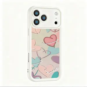 Sweet Multicolor Heart phone case,Durable shockproof phone case Silicone Tpu Protection Minimalist design Cover case for iPhone 17 Pro Max 16 15 14 13 12 Pro Max  Samsung Galaxy S26 Ultra S25 S24 S23 Plus S22 S21 S20 S25 FE S24FE gift for girl