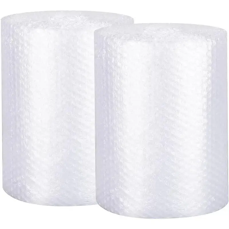 2 Pack Bubble Cushion Wrap Rolls, 12 Inch x 72 Feet 3/16 Inch Air Bubble Wrap, Packaging Bubble Wrap for Shipping, Moving Packing Supplies