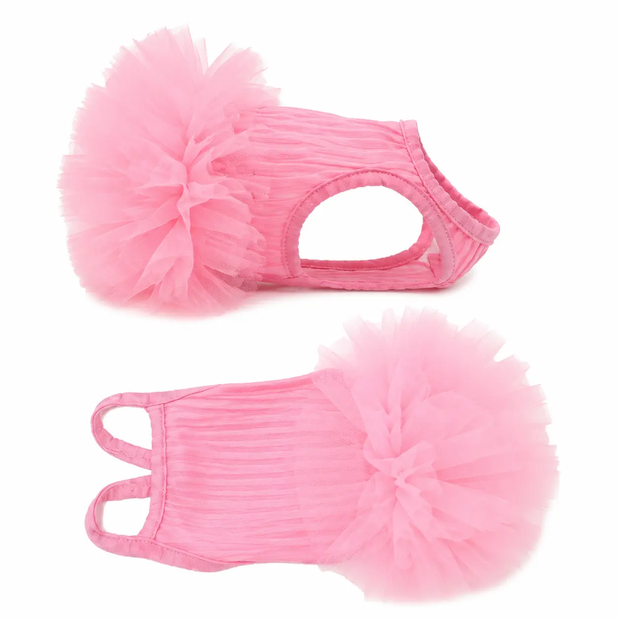 Extra-Small Pet Harness Dress for Dogs and Cats – Lightweight Breathable Tutu Sundress with Soft Elastic Waistband, Ideal for Daily Walks, Playtime, Photo Sessions, and Special Occasions, One-Piece Casual Wear