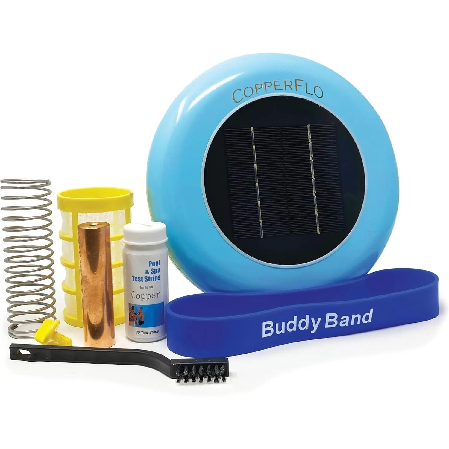 The CopperFlo Solar Pool Ionizer | Pool Cleaner, 85% Less Chlorine, for Pools up to 45,000 Gal, Lifetime  Program