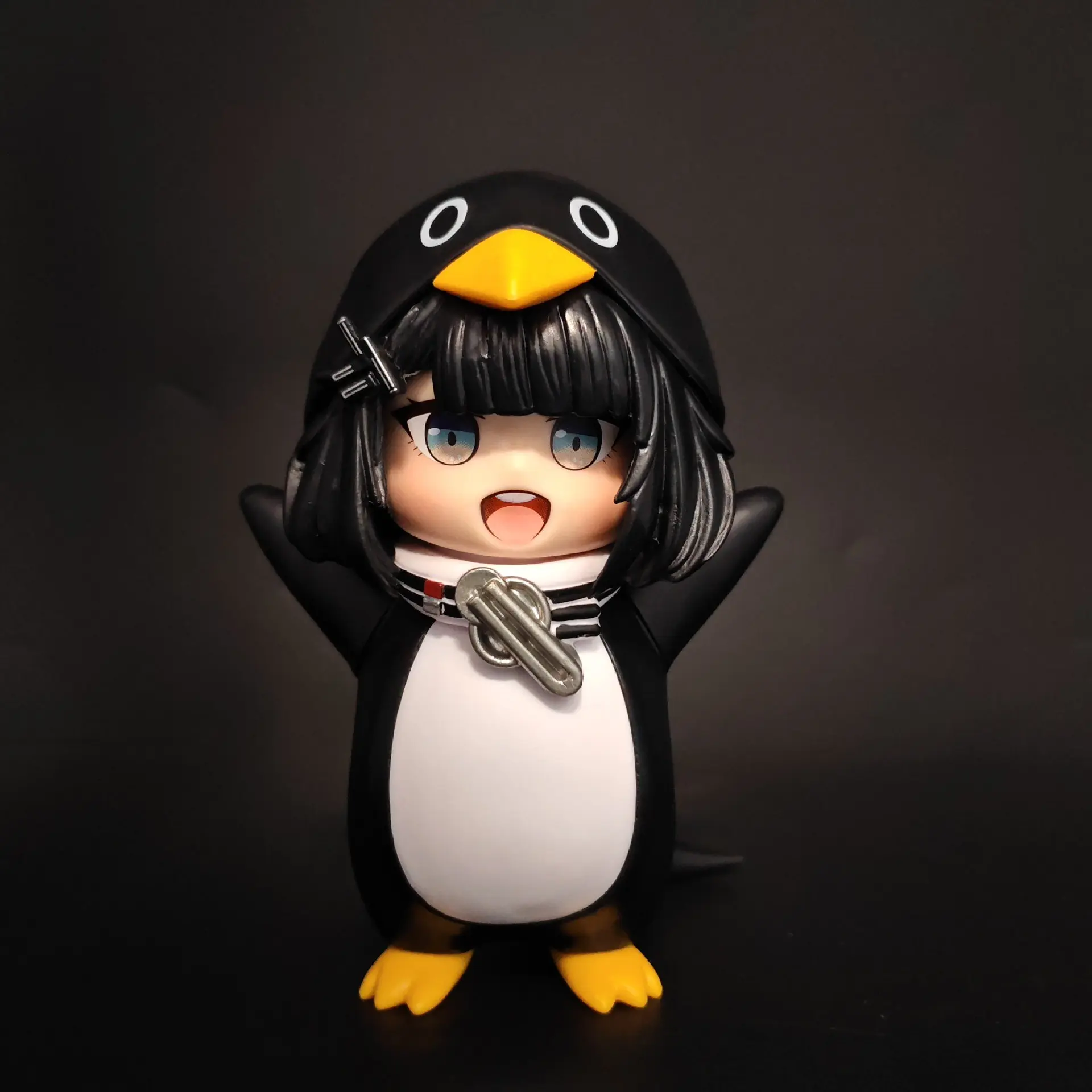 New Arrival Gugu Gaga Penguin Girl Administrator Cute Anime Model Figure Collectible Handmade Ornament Collectible PVC Figure Cute Collectible Figurines