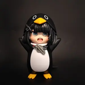 New Arrival Gugu Gaga Penguin Girl Administrator Cute Anime Model Figure Collectible Handmade Ornament