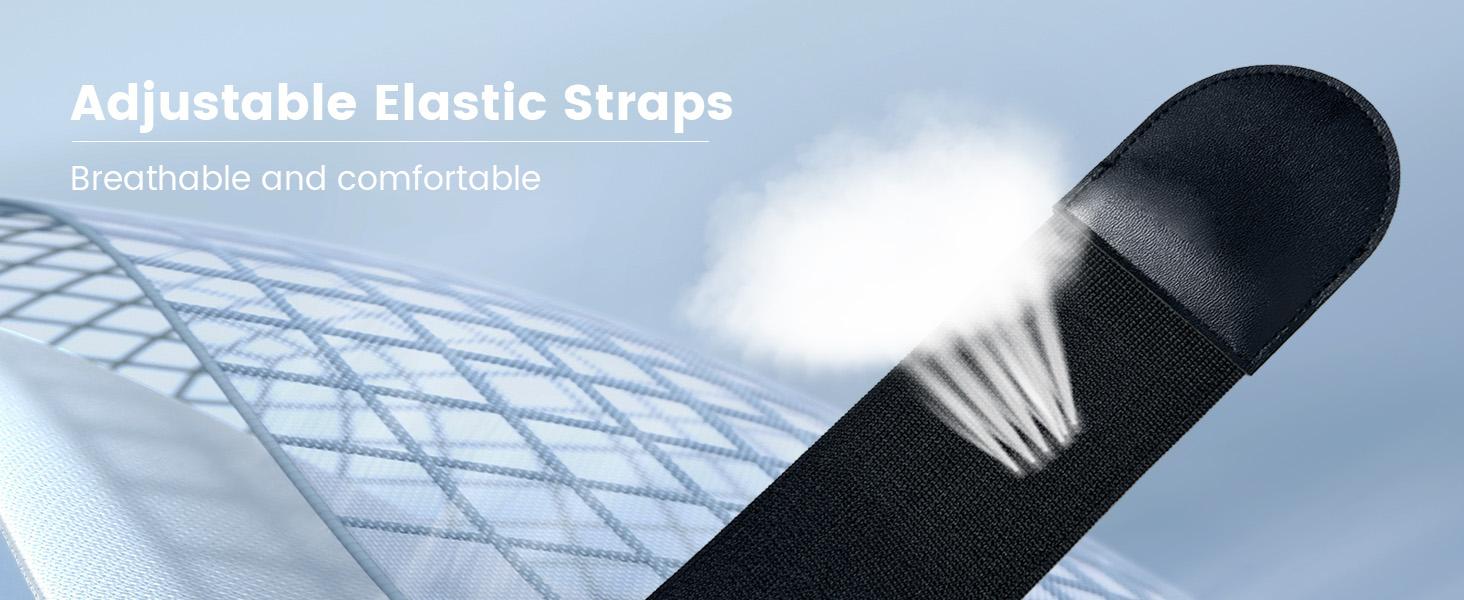 OHLPRO Pilot Kneeboard for iPad & 7"-11" Tablets, Upgraded 2 Pack Elastic Strap for Secure Fit on Thigh, Adjustable Viewing Angles, Premium Plastic Material, Ideal for Aviation & Watching