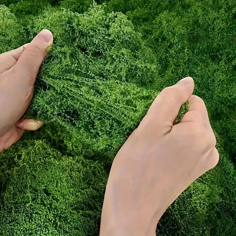 1 Roll Artificial Moss Carpet, 11.8x47.24 Inches Cut-to-Size DIY Moss Mat for Garden, Wedding, Party, Wall & Roof Decor, Easy to Maintain Simulated Moss Turf for Indoor Outdoor Use, Viral TikTok Low-Maintenance Greenery Mat