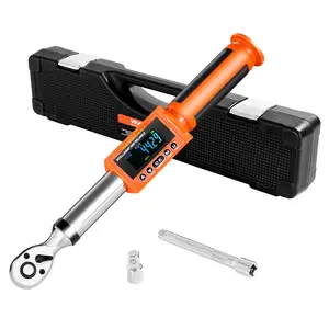 VEVOR Digital Torque Wrench, 3/8 Inch Drive, 0-99.57 lbf-ft/ 0-135 N. m, 72-Tooth, 2 High Accuracy Electronic Torque Wrench with Preset Value, Buzzer and LED Notification, for Automotive Motorcycle