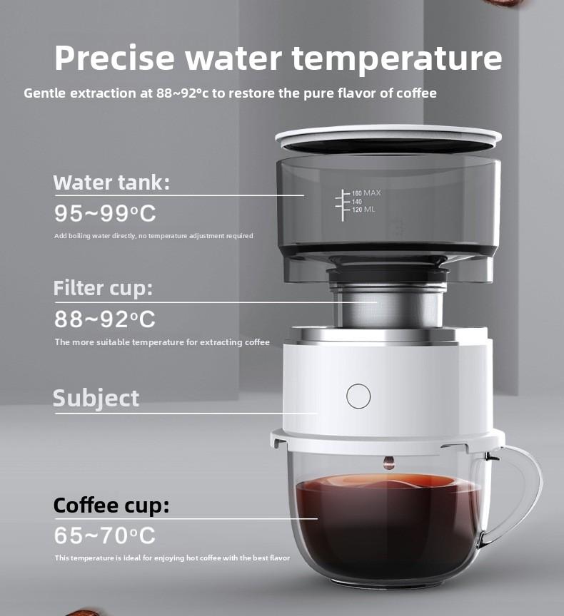 Mini American-style coffee maker for outdoor travel and camping, manual drip coffee machine