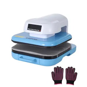 15x15 Auto Heat Press Machine with Auto Release, Adjustable Pressure, Digital Display, Rapid Heating, for Sublimation Vinyl and Heat Transfer, Blue