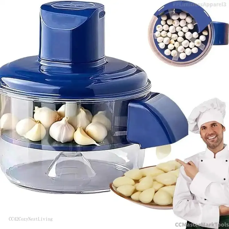 1 Piece ABS Plastic Automatic Electric Fruit & Vegetable Peeler - High-Efficiency Garlic Peeling Machine, Single Unit Easy-To-Use Kitchen Tool for Kitchen Use