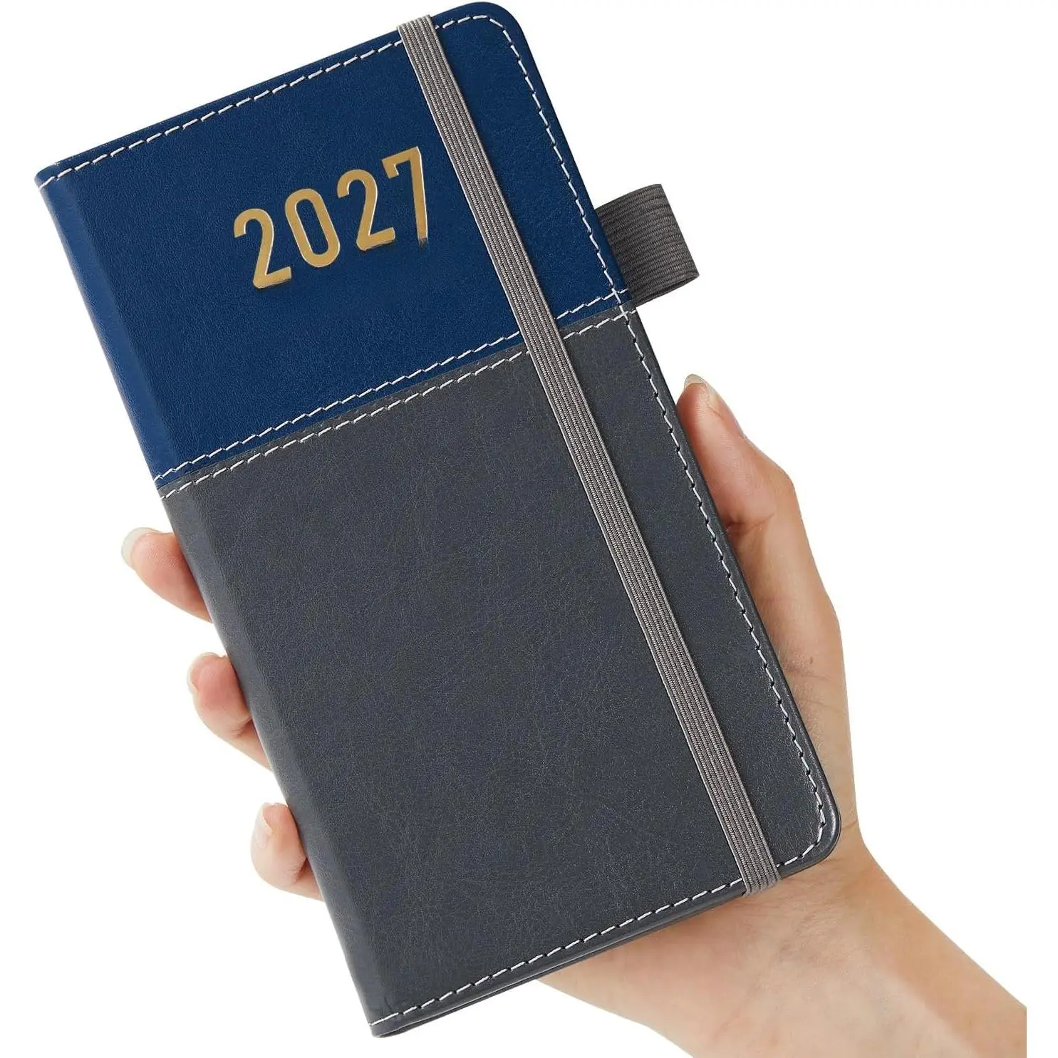 Pocket Calendar 2027, Weekly and Monthly Small Planner for Purse, Jan.2027 - Dec.2027, with 12 Monthly Tabs, 3.8" x 7" A6 Mini Daily Agenda Planner/Appointment book for School Office