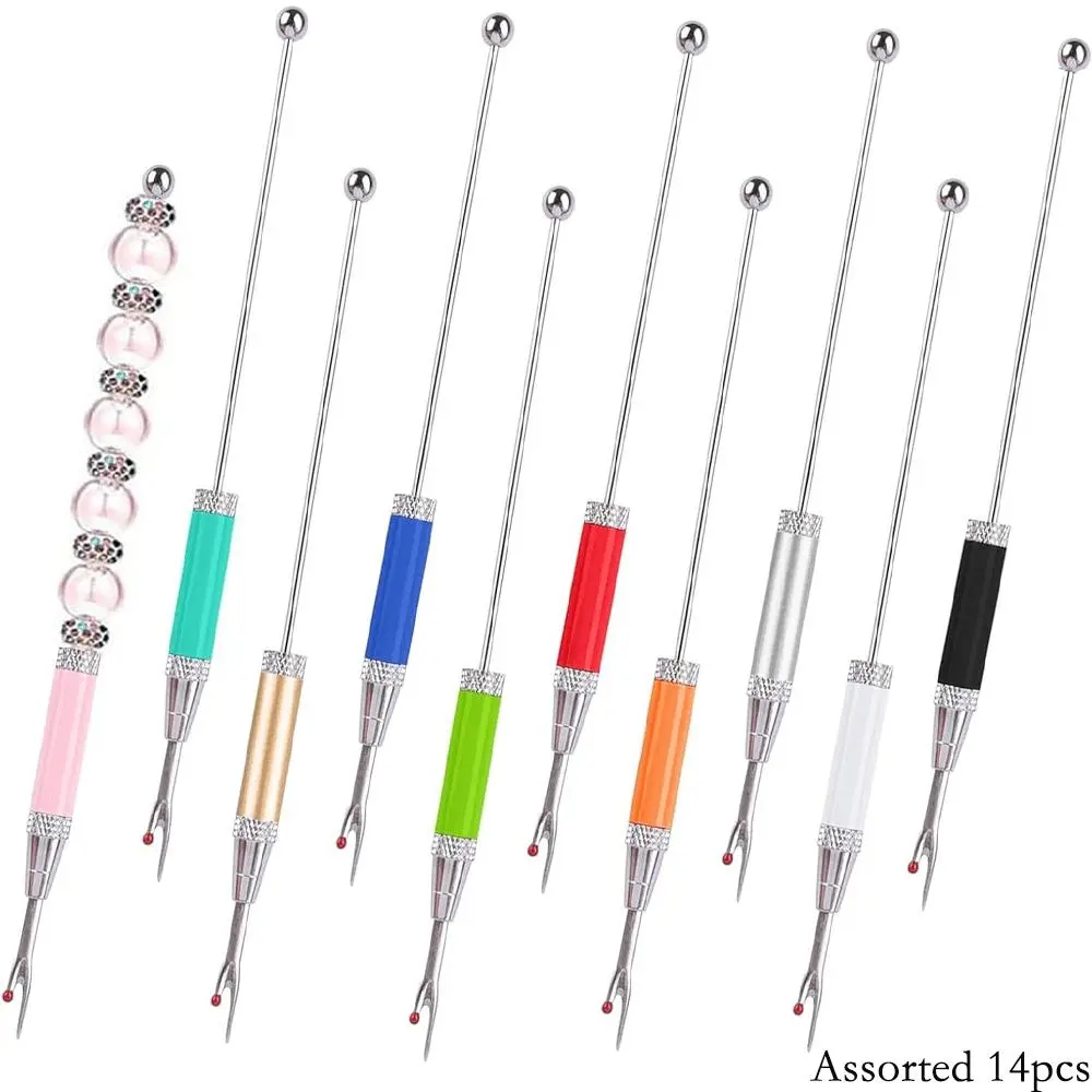 Mix 14pcs Cross Beadable DIY Sewing Accessories Bead Cutting Knife Tool Thread Removal Knife