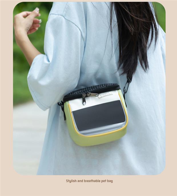 Hamster Pet Travel Bag Lightweight Breathable Chinchilla Hedgehog Small Pet Supplies Cross-Border Portable Carrying Handbag for Small Animals