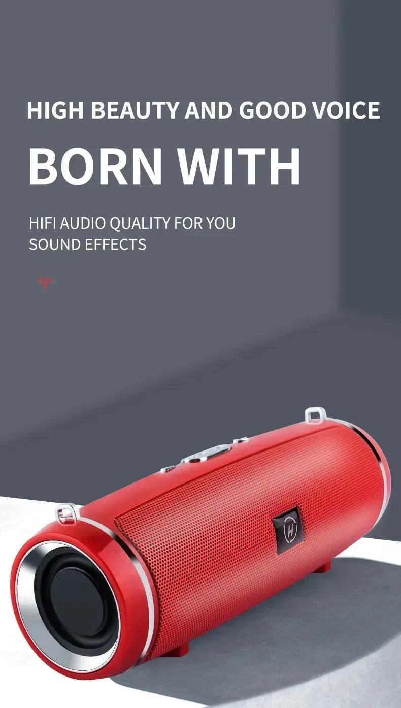 200W Wireless Bluetooth Speaker IPX7 Waterproof Outdoor Subwoofer Stereo Surround Speakers FM Radio TF Boom Box Portable