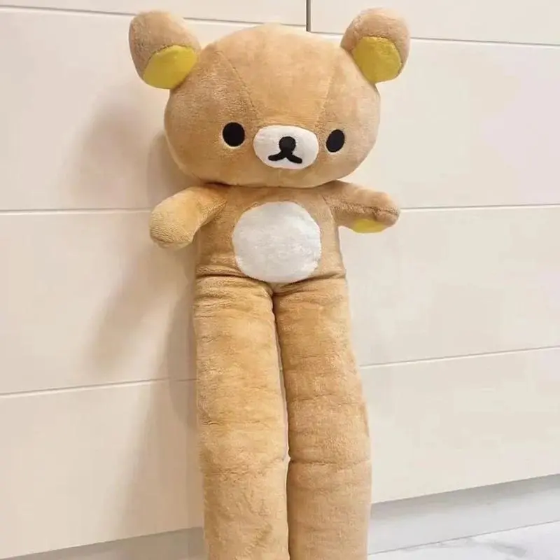 2026 New hot item Rilakkuma Long Leg Bear Plush Toy Soft Cute Large Stuffed Doll Sleeping Hug Pillow Room Decoration Companion Doll Girl's Gift