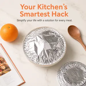 Home Dining Table Aluminum Foil Food Cover, Heat Retaining & Insulated Food Storage Cover, Kitchen Food Freshness & Warm Keeping Foil Lid