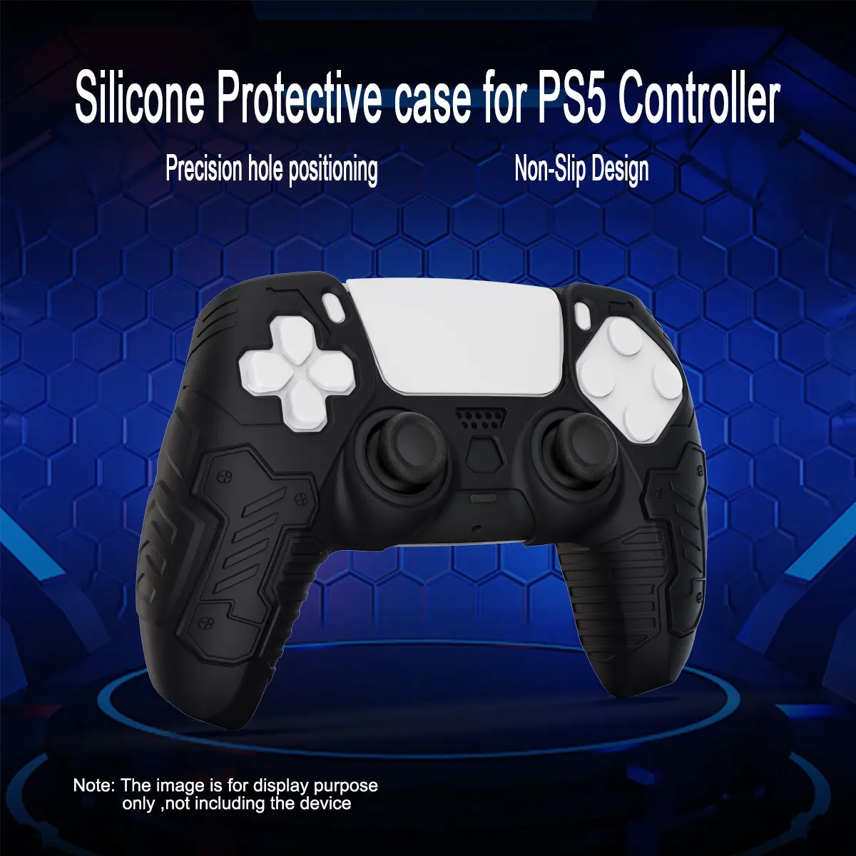 Ps5 Controller Silicone Grip, Thickened Design, Anti-Slip Texture, Shockproof, Scratch-Resistant, Sweat-Proof, Easy Charging Port