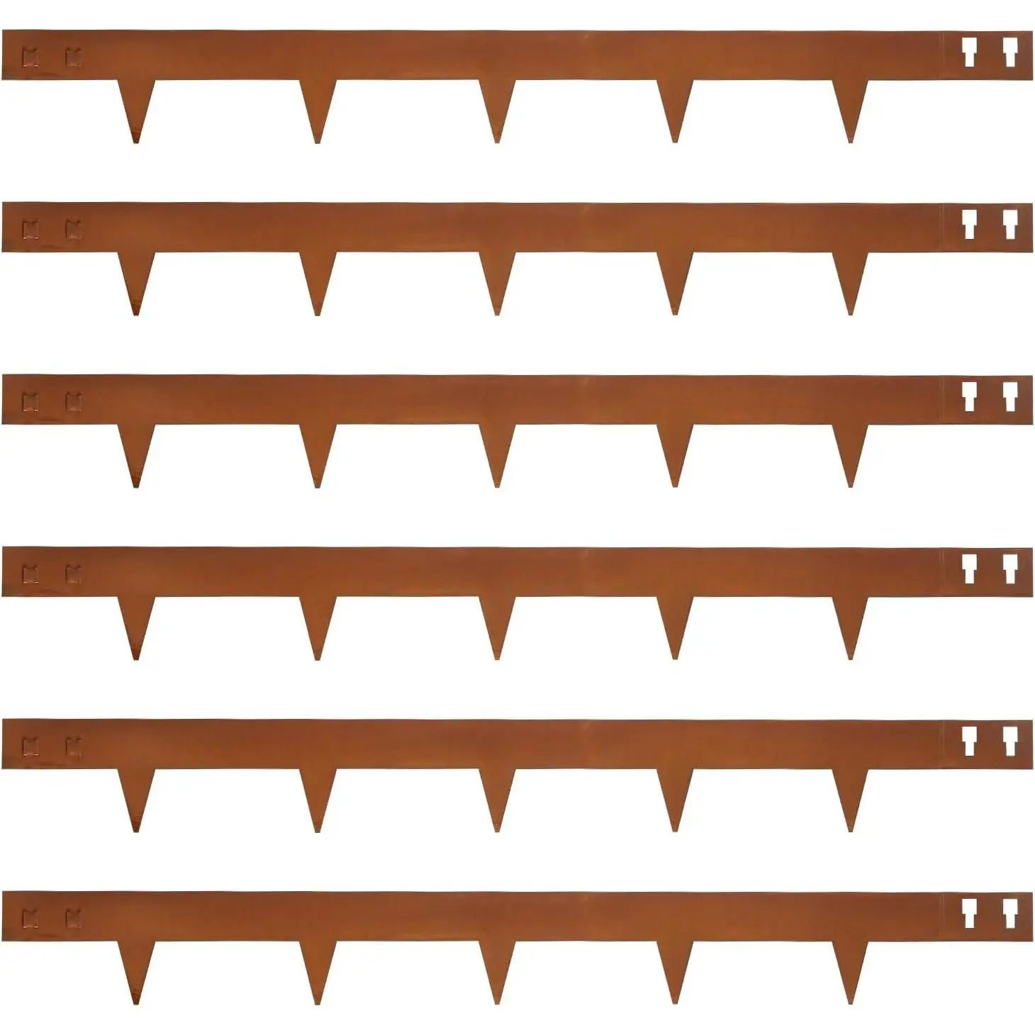Corten Steel Landscape Edging 40 Inch Strips Steel Landscape Edging Metal Garden Edging Border Rusted Edge 4.5 Inch Depth Steel Edging for Landscaping Lawn Yard 6 pcs