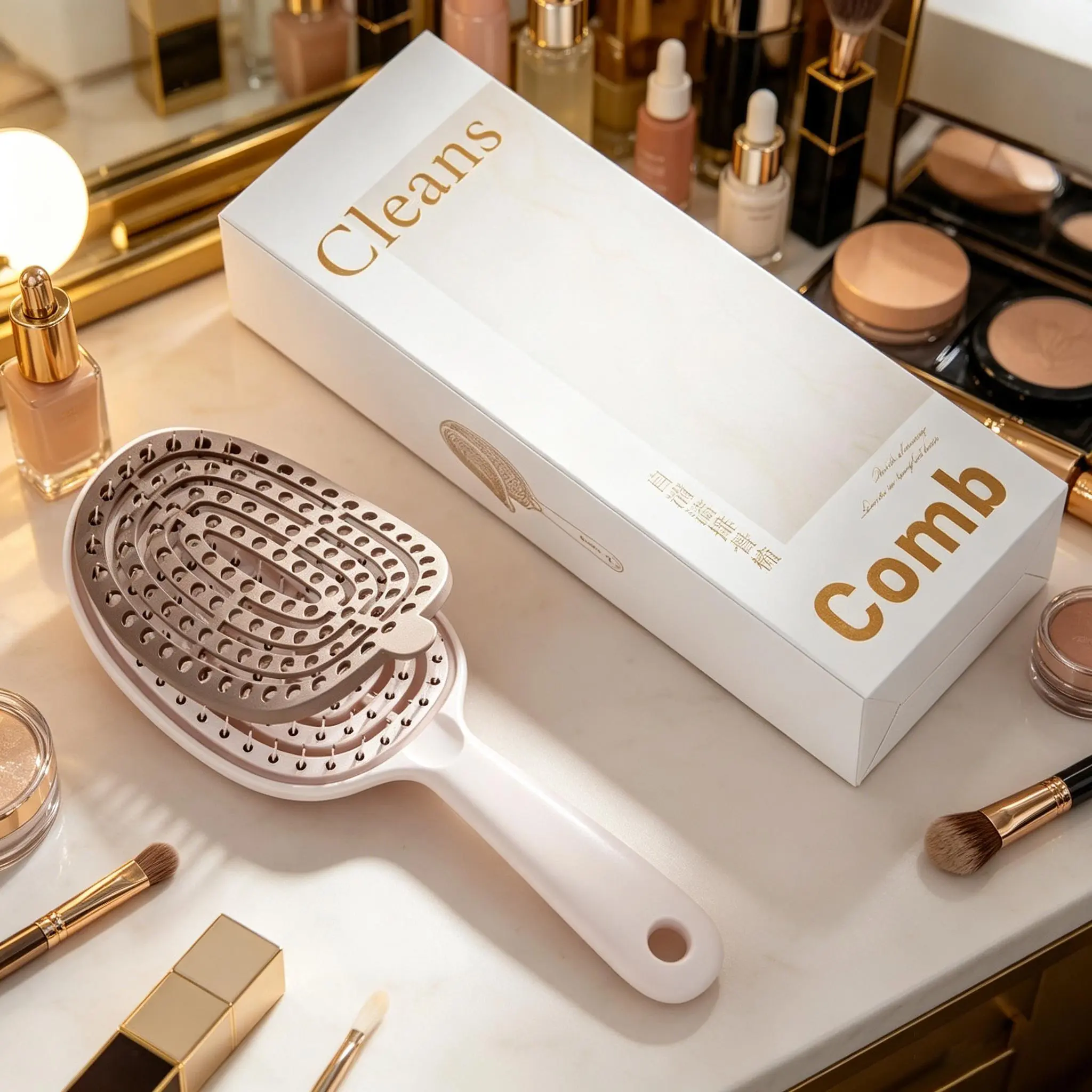 Portable Fluffy Volumizing Hair Brush, Detachable High Crown Root Lifting Styling Comb, Lightweight Easy Clean Daily Hair Styling Tool