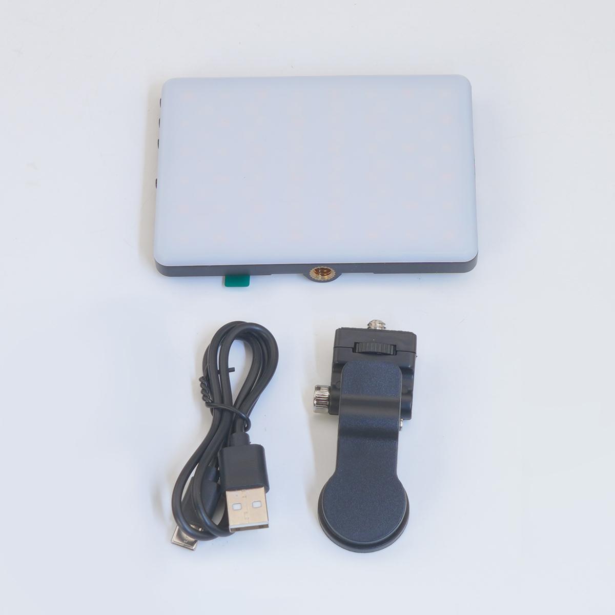 Selfie Light with Phone Holder & Light Clip, 1 Count Led Fill Light RGB Phone Light with 24 Light Effect, Full Color Light For Tablet, Laptop, Video Conference, Party Video