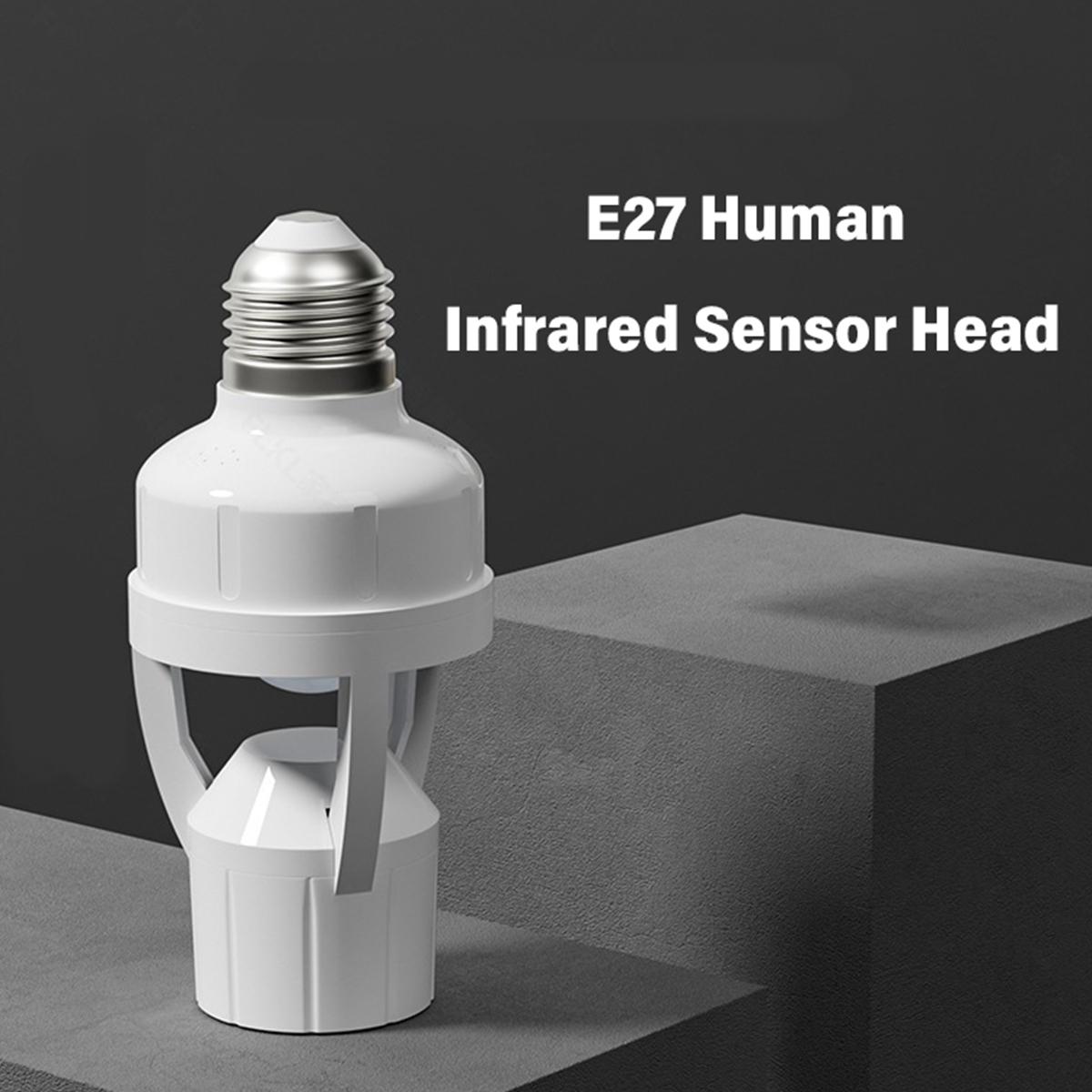 Motion Sensor E27 Light Socket Converter, Adjustable Delay Time Switch, Color Temperature Control, Base, Home Use Bulb Adapter Motion Sensor E27 Light Socket Converter, Adjustable Delay Time Switch, Color Temperature Control, Base, Home Use Bulb Adapter