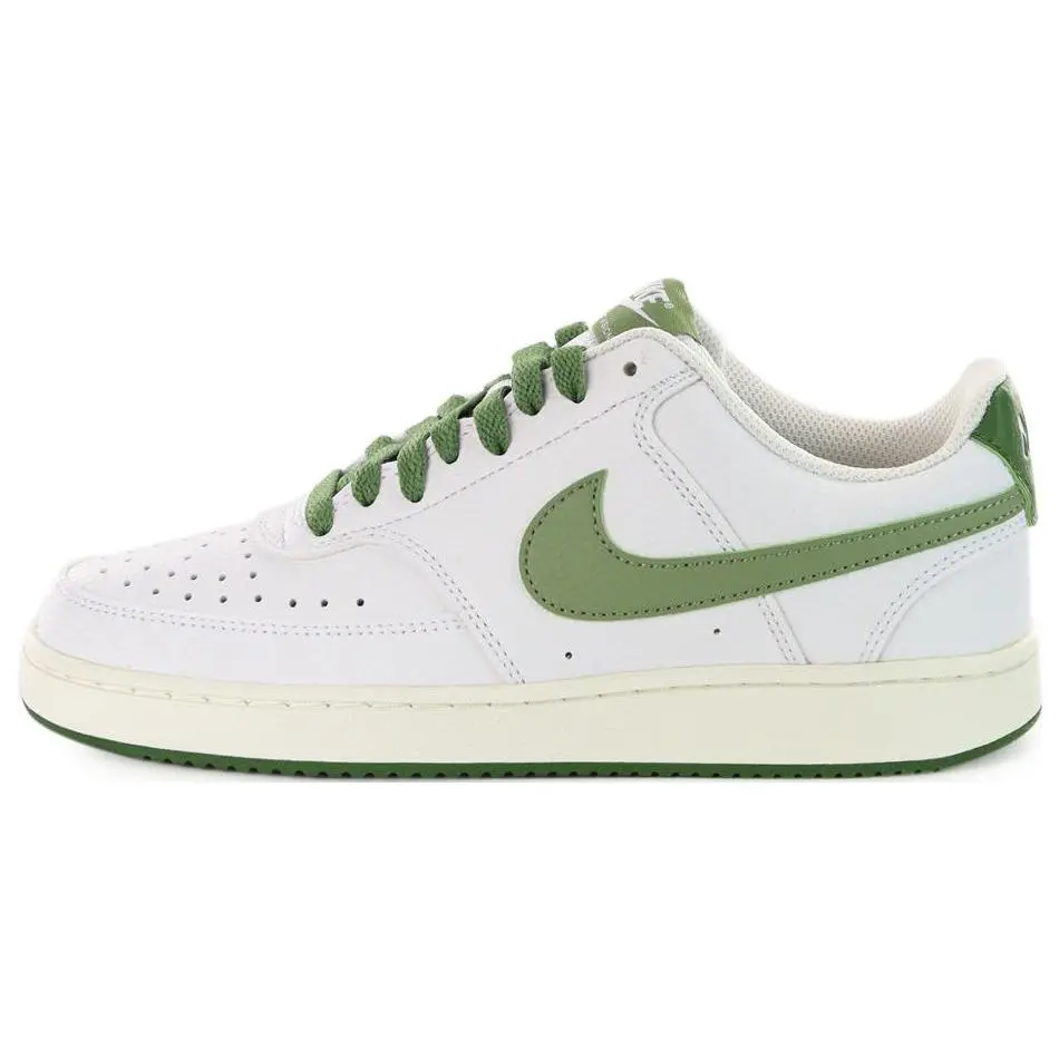 Nike Court Vision Low Casual Sneakers for Men and Women – Flexible, Low-Top, White and Green Verifiable, with credentials and supporting global authentication