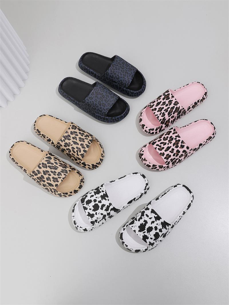 2026 Leopard Print EVA Slippers Summer Must-Have Non-Slip Cloud Slides Beach & Bathroom Ready Thick Sole Comfort Viral TikTok Trend Cozy Aesthetic Perfect Gift Idea