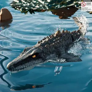 Remote Control Mosasaurus Toy, Rechargeable Pool Simulation, Light & Water Spray Function, Electric Sea Monster, Birthday Gift