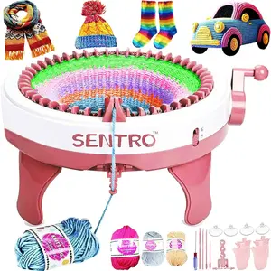 SENTRO Knitting Machine,40  Knitting Machine, Automatic Knitting Loom Machine for Adult and Beginner,Circular Weaving Crochet Knitting Machine Kit for Hat,Sock,Scarf,Gloves,Sweater