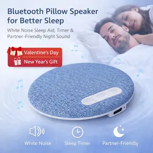 Bluetooth Pillow Speaker for Better Sleep |   White Noise Sleep Aid, Timer & Partner-Friendly Night Sound Valentine's Day gift, New Year's gift