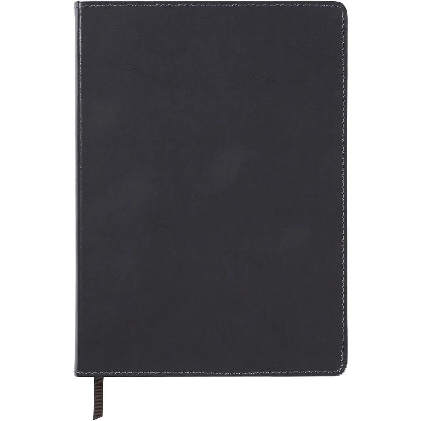Black Professional Leather Journal Notebook, 6" W x 8.5" L, 240 Pages