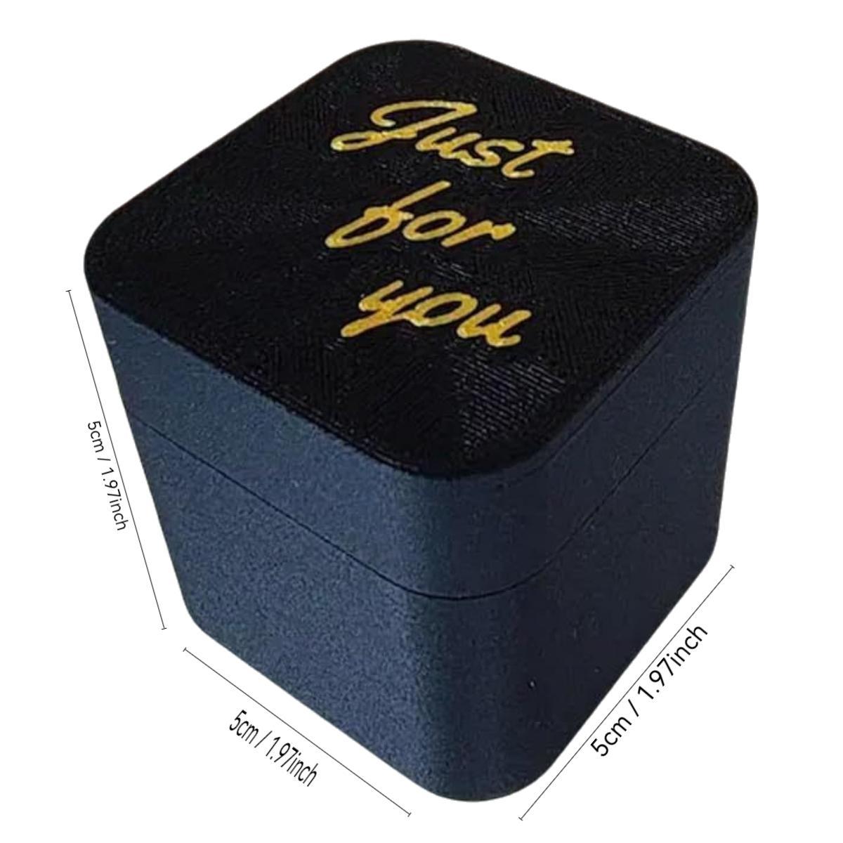 Middle Finger Design Gift Box Just for You Letter Pattern Surprise Romantic Gift Box, 1 Count Creative Gift Box, Funny Desktop Ornament, Party Gift for Friends & Family, Party Favors Assortment, Home Decor Gift