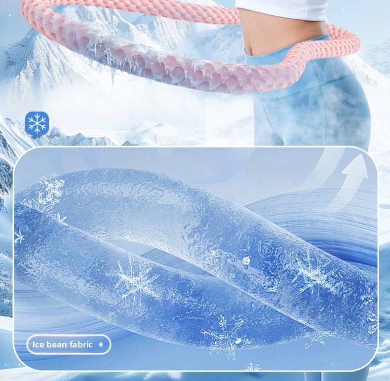 New Quiet Cooling Soft Spring weighted Hula Hoop with Laser Welding Technology for Fitness Yoga Training Indoor Use Multi-Functional Home Gym Equipment