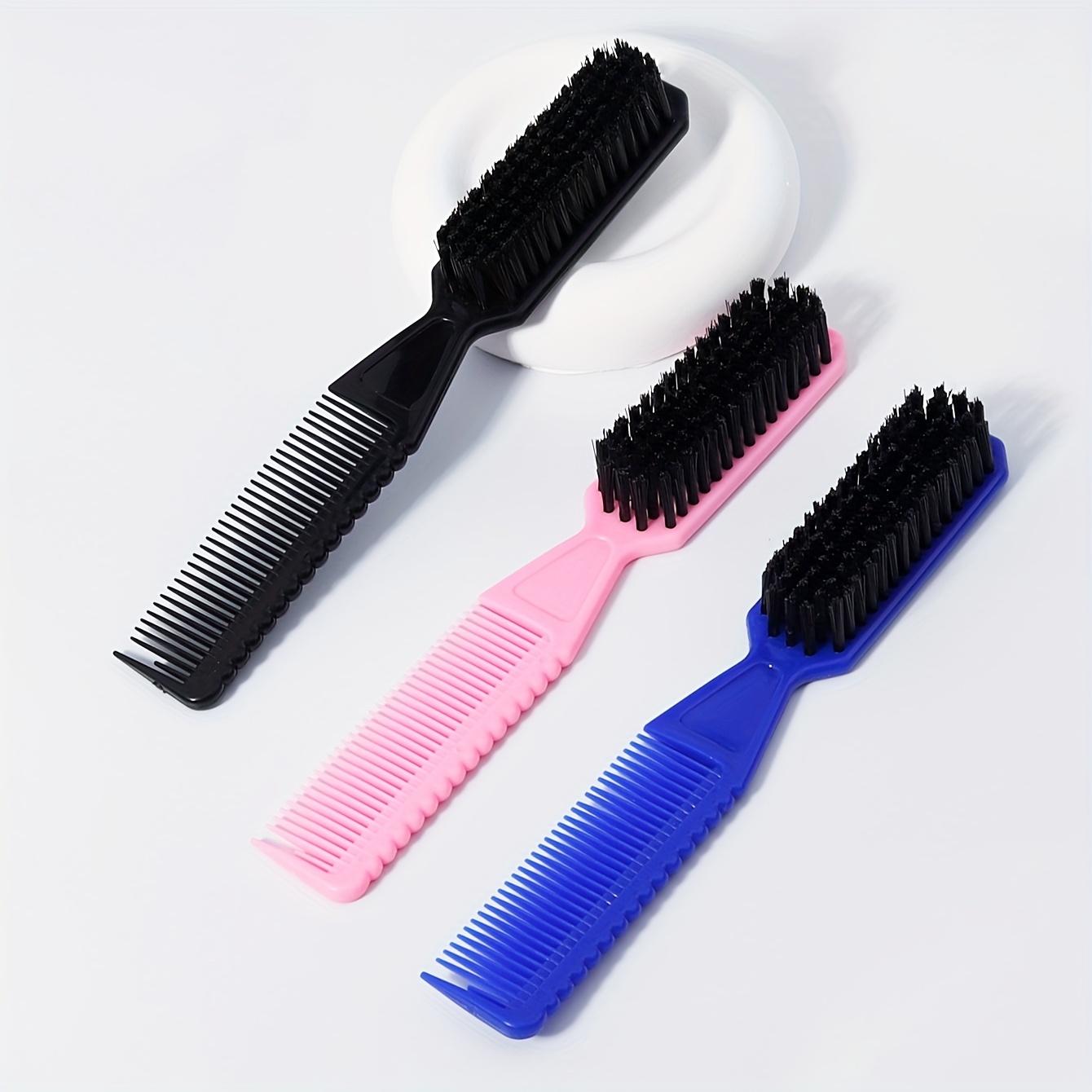Double-Headed Beard And Hair Brush • Barber Cleaning Brush • Nylon Brush • Styling Hair Brush • Black Nylon Bristles • Essential for Men's Styling • Perfectly Creates a Natural Look