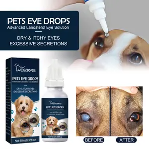 Yegbong Pet Eye Drops - Cat and Dog Eye Wiping Remedy to Alleviate Eye Itching and Clean Eye Drops