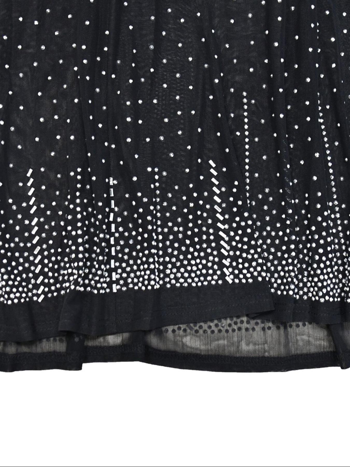 Women's Rhinestone Decor Contrast Mesh Sheer Bodycon Dress, Elegant Long Sleeve Stand Collar Maxi Dress, Elegant Evening Gown, Formal Dresses for Party Club Dating Formal Wear, Ladies Clothes for All Seasons