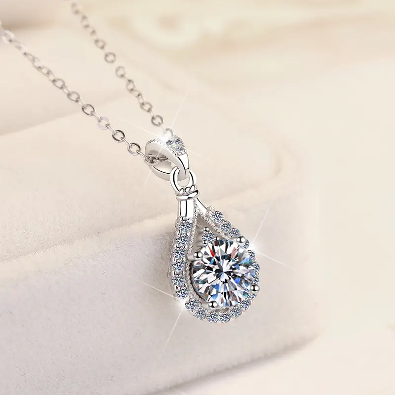 S925 Sterling Silver Necklace for Women, Korean Style Teardrop Pendant with a Colorful Artificial Gemstone, Korean Artificial Gemstone Necklaces & Pendants, Synthetic/Simulated Coloured Gemstone, Chic Artificial Gemstone Necklaces & Pendants S925 Sterling Silver Necklace for Women, Korean Style Teardrop Pendant with a Colorful Artificial Gemstone, Korean Artificial Gemstone Necklaces & Pendants, Synthetic/Simulated Coloured Gemstone, Chic Artificial Gemstone Necklaces & Pendants