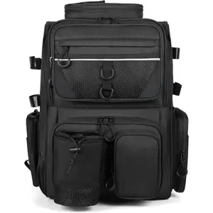 Fishing Tackle Backpack With Rod Holders, Large 40L Fishing Backpack  Camping, Hiking