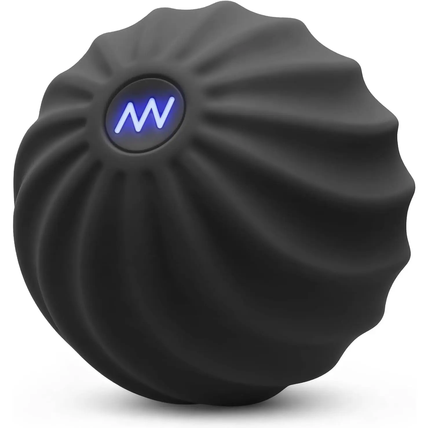 2.4" Mini Electric Vibrating Massage Ball, 10-Speed Fitness Yoga Massage Roller for Palm, Hand, Foot, Leg, Neck, Back, Multi-Directional Massage Ball (Black)
