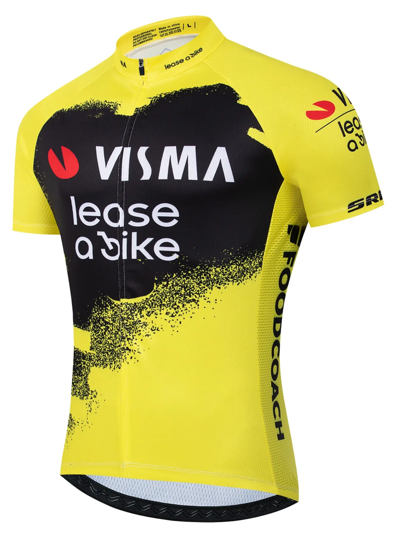 Men's Cycling Short Sleeve Top, Breathable Sportswear, Moisture-Wicking, Three Back Pockets, Reflective Strips, Zipper Design, Summer Outdoor Wear