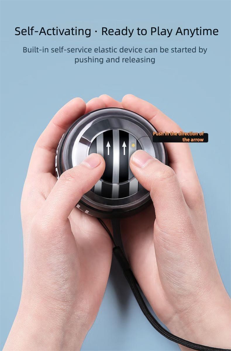 Ultimate Auto Gyro Ball Hand Trainer |   On-the-Go Fitness Tool for Stronger Grip, Toned Forearms & Stress Relief – Perfect for Travel, Office, or Home Workouts. Get Stronger Hands, Faster Results