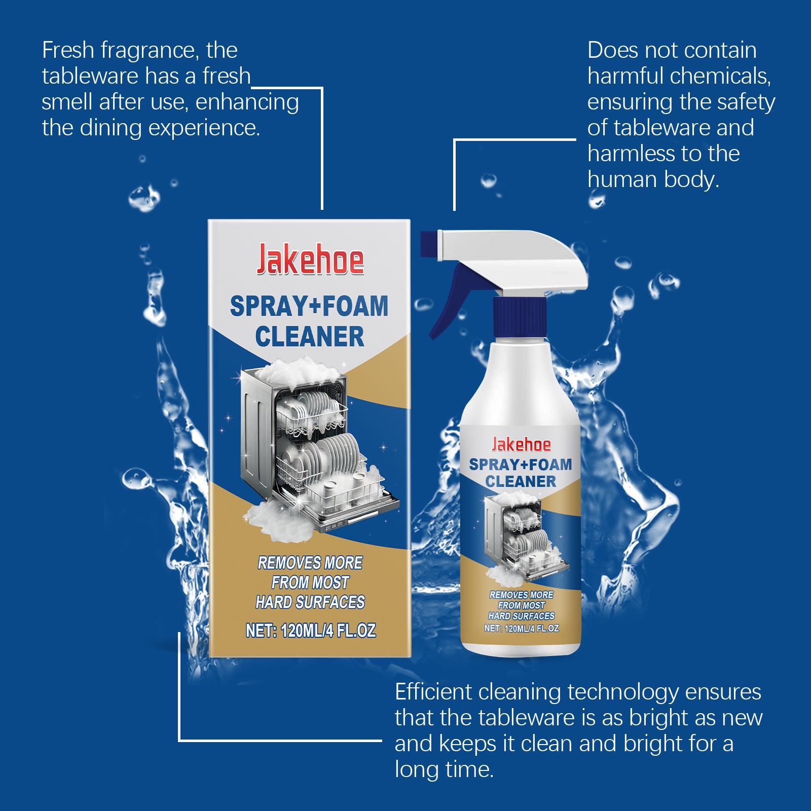 Dishwasher Foaming Cleaner Multi-Effect Kitchenware Stain and Grease Remover Dishwasher Cleaning Agent