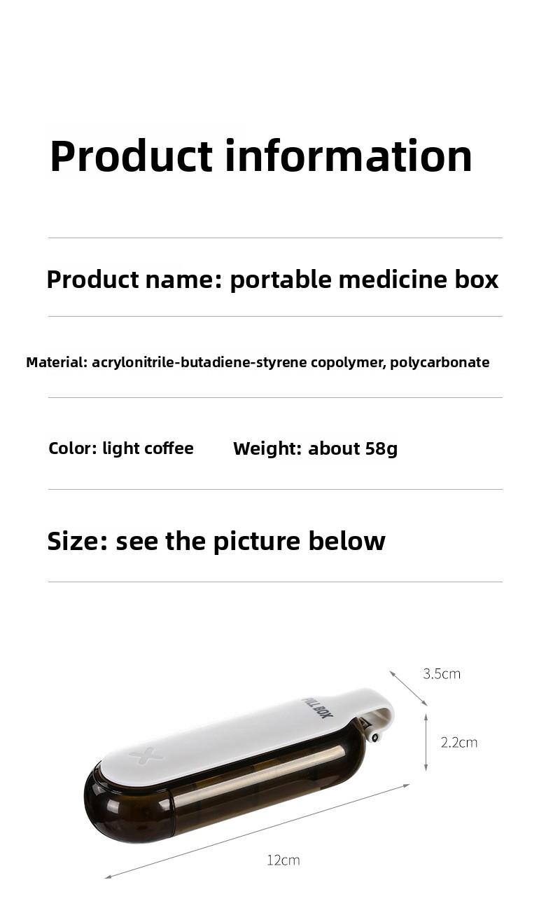FaSoLa pill box is a portable medicine dispensing box, a mini pill compartment box for carrying with you, and a light-proof pill storage box