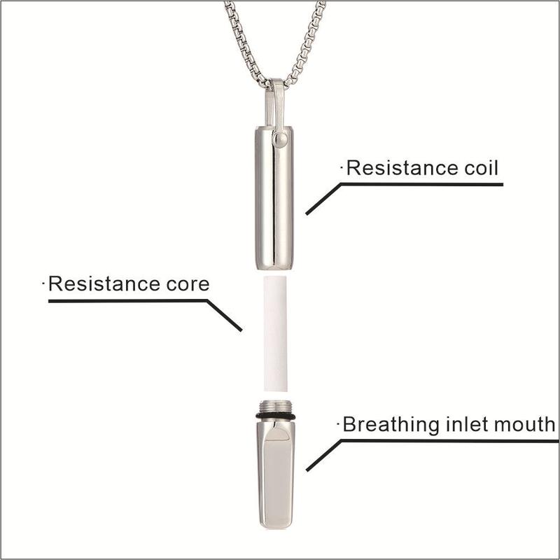 QS2230 Breathing Resistance Necklace Built-in Cotton Core Meditation Jewelry QS2230 Breathing Resistance Necklace Built-in Cotton Core Meditation Jewelry