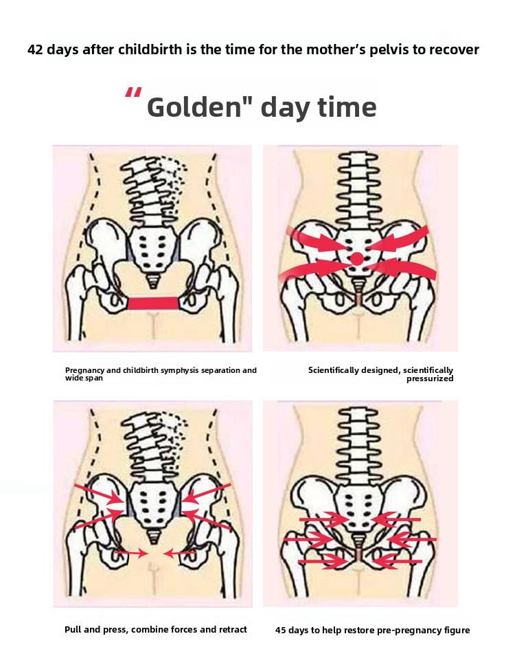 New postpartum pelvic correction belt female hip tuck hip shaping pelvic abdominal belt adjustable pelvic belt