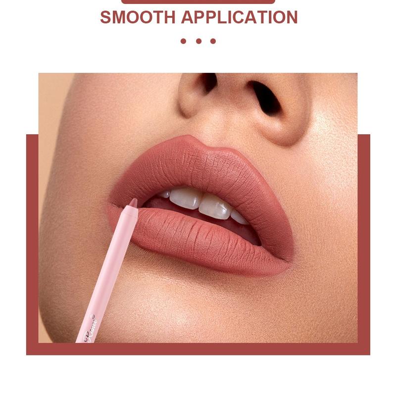 Multi Stick Lip Liner, 12pcs/set Long Lasting Lip Liner Kit, Waterproof Matte Lip Liner Pencil Suitable for All Occasions Makeup