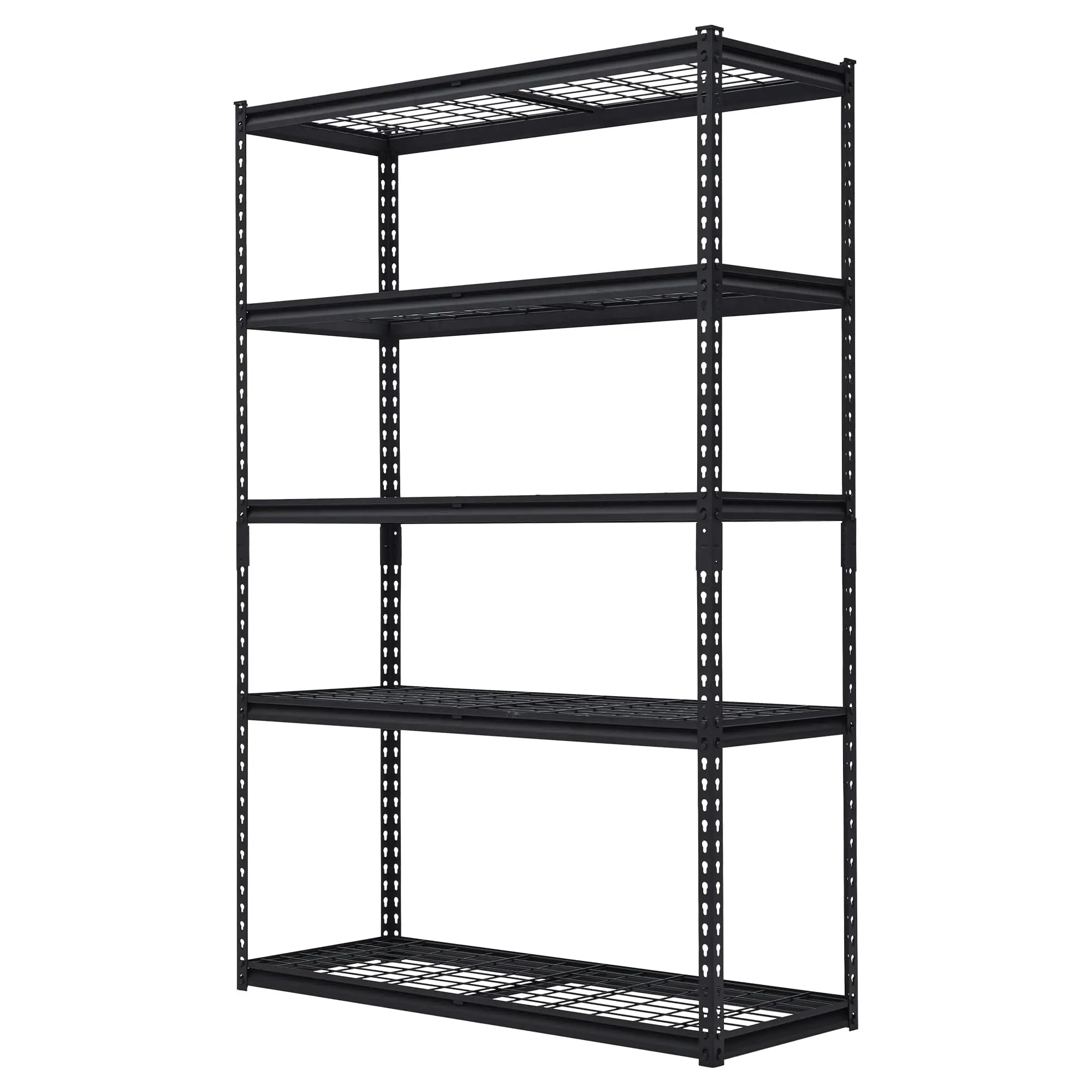 GARVEE Industrial 5-Tier Heavy-Duty Steel Garage Shelf Organizer, 2500 LBS Capacity Adjustable Shelf Stand for Home Users, 48in D x 18in W x 72in H Multi-Functional Tool Storage Rack (Kitchen Compatible)