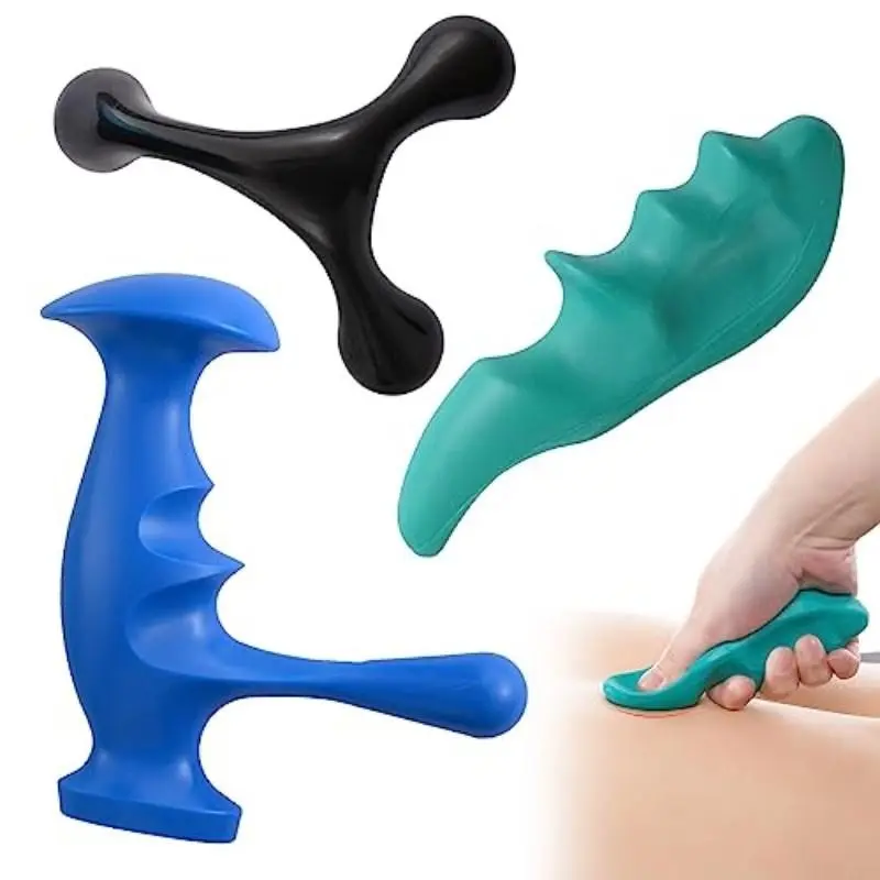 Trigger Point Thumb Massager Tool, Effort-Saving Acupressure Press, Full Body Deep Tissue Massage, Post-Exercise Muscle Relaxation, Body Care